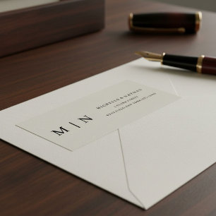 Einfaches elegantes Monogramm minimalistisches Sch