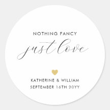 Einfaches Elegantes Nichts Extravagant nur Liebe G