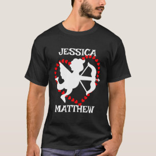 einfaches elegantes niedliches Valentinstagsgesche T-Shirt