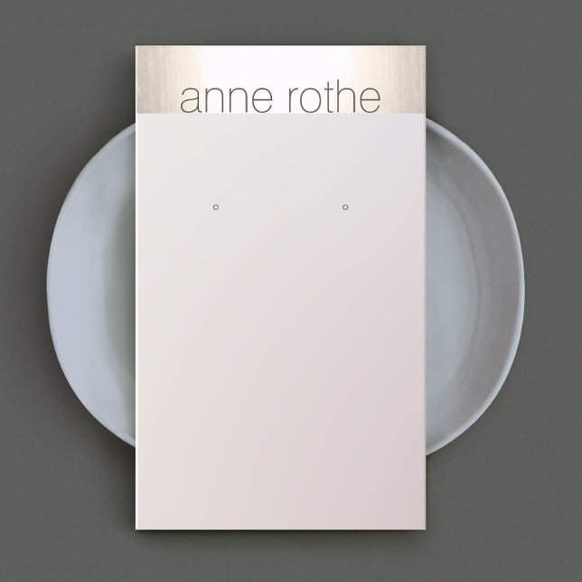 Einfaches elegantes Ohrring-Display Visitenkarte (Von Creator hochgeladen)