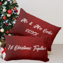 Einfaches Elegantes Paar 1. Weihnachten in Karmesi