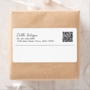 Einfaches elegantes QR-Code Modernes Business Ship