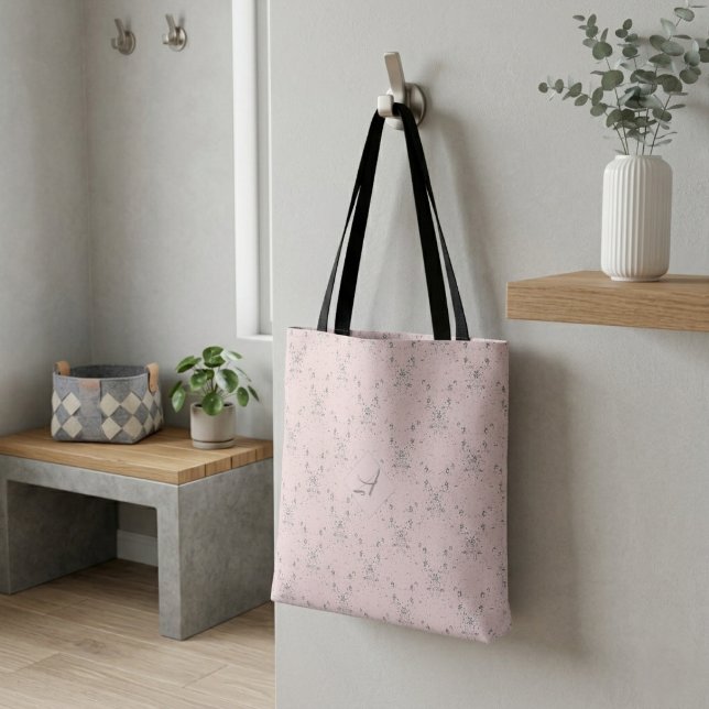 Einfaches, elegantes, rosa Glitzer-Muster Monogram (Von Creator hochgeladen)