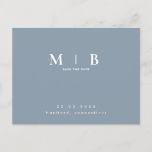 Einfaches, elegantes Save-the-Date-Karten-Design i Postkarte