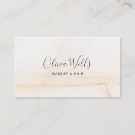 Einfaches elegantes Script Beauty Hair Stylist Mar Visitenkarte