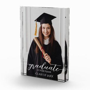 Einfaches elegantes Script Graduate Abschluss Foto