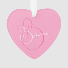 Einfaches, elegantes Script Personalisiert Soft Pi Ornament