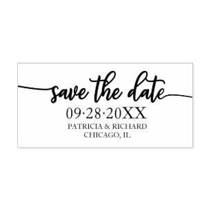 Einfaches Elegantes Skript Hochzeitsbudget Save Th Gummistempel