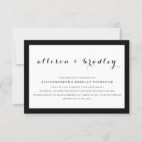 Einfaches elegantes Skript | Moderne Einladung zur