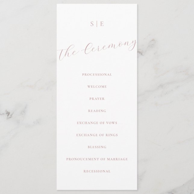 Einfaches elegantes Skriptprogramm Menükarte (Vorderseite)