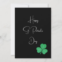 Einfaches elegantes St. Patricks Day-Kleeblatt