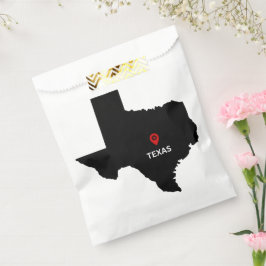 Einfaches elegantes Staat der Texas Gastgeschenk H Geschenktütchen