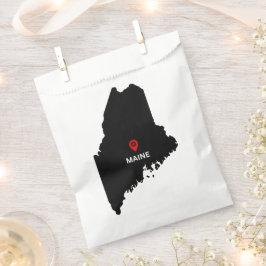 Einfaches elegantes Staat von Maine Wedding Geschenktütchen