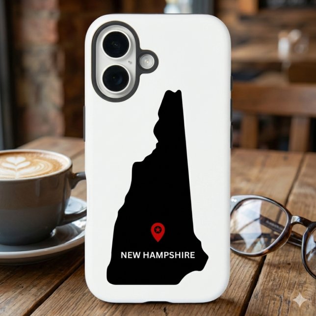 Einfaches elegantes Staat von New Hampshire Case-Mate iPhone Hülle (Von Creator hochgeladen)
