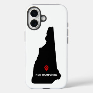 Einfaches elegantes Staat von New Hampshire iPhone 16 Hülle