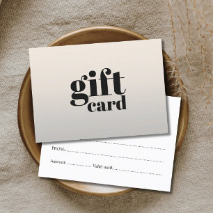 Einfaches Elegantes Stylisches Schönheits-Geschenk Rabattkarte