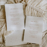 Einfaches elegantes Text | Boho Wedding Guest Deta Begleitkarte<br><div class="desc">Diese minimalistischen und eleganten Hochzeitsgast-Detail-Informationskarten mit boho Terrakotta-Text auf einem sauberen weißen Hintergrund,  für einen einfachen und stilvollen Look. Sie können diese Karten für die Anfahrt,  Empfang- oder Transportinformationen,  Hotel- oder Unterkunftsinformationen und alle anderen Hochzeitsdetails verwenden,  die Sie für Ihre Gäste benötigen.</div>