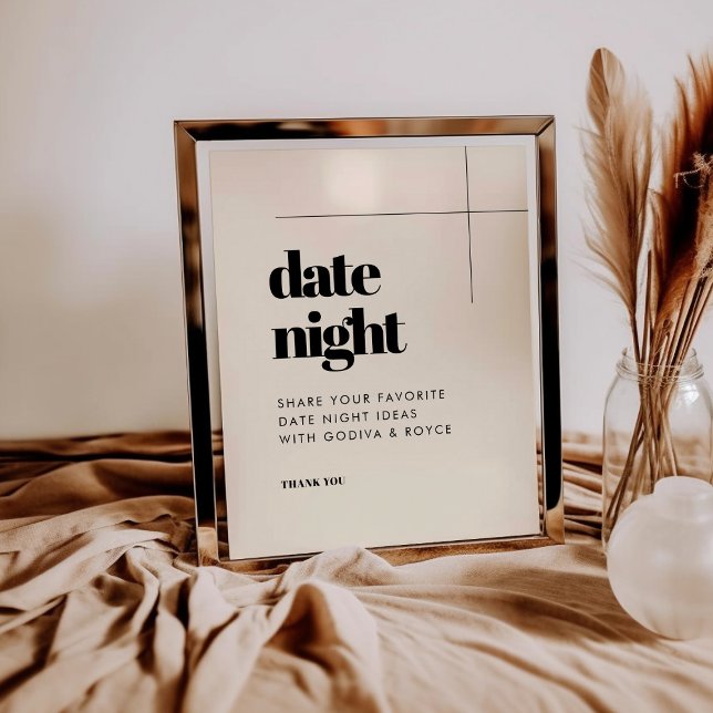 Einfaches, elegantes und elegantes Date Night Idee Poster (Von Creator hochgeladen)