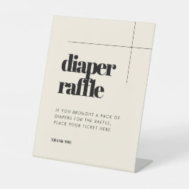 Einfaches elegantes und elegantes Windeln Sockelschild