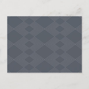 Einfaches, elegantes, urbanes, schickes Linien-Gra Postkarte