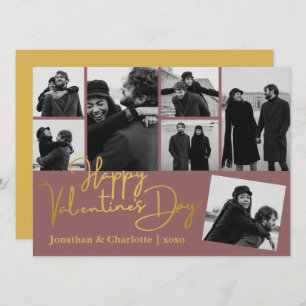 Einfaches Elegantes Valentinstag Liebe Pärchen 7 F Feiertagskarte