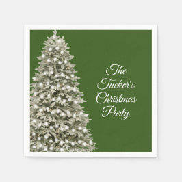 Einfaches elegantes Weihnachtsbaum Weihnachts-Part Serviette