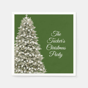 Einfaches elegantes Weihnachtsbaum Weihnachts-Part Serviette