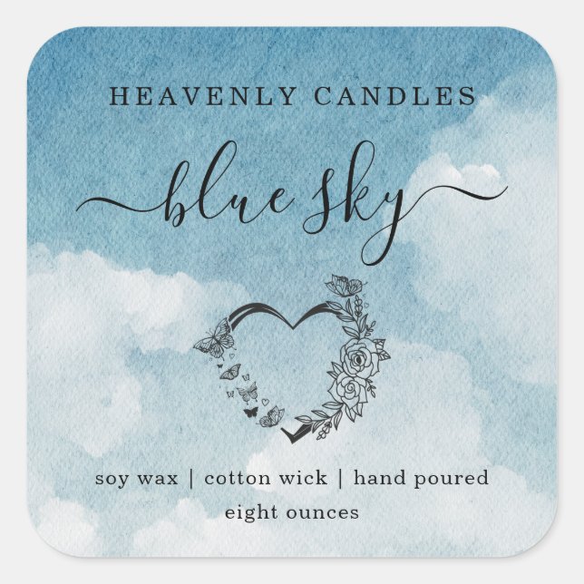 Einfaches Etikett — VOLL verwendbare Aufkleberetik Quadratischer Aufkleber (Vorderseite)