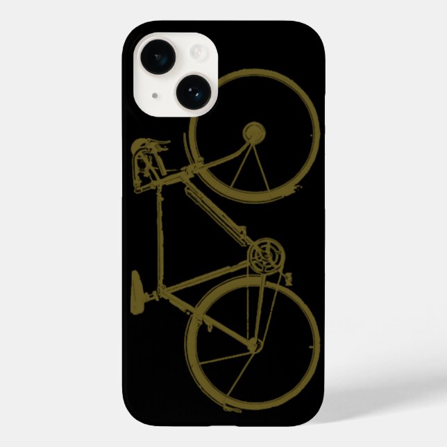 einfaches Fahrrad Case-Mate iPhone Hülle (Rückseite)