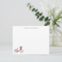 Einfaches Fahrrad mit Blume Personalisierter Radfa