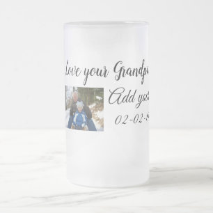 einfaches farbenfrohes minimales Foto zum Geburtst Mattglas Bierglas