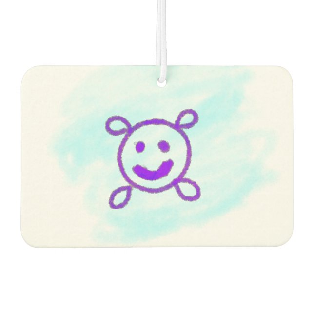 einfaches, farbiges Design verleihen Ihrem Logo ei Autolufterfrischer (Vorderseite)