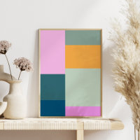 Einfaches farbiges Patchwork Geometrische Formen D