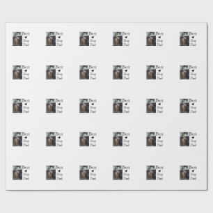 Einfaches farbiges Tier geben den Namen Foto Dog G Geschenkpapier