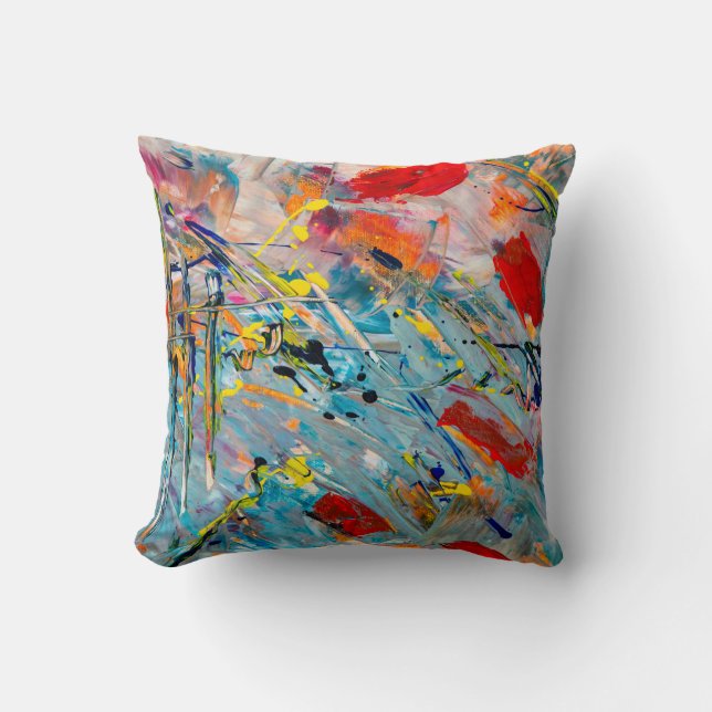 Einfaches Farbkissen Kissen (Vorderseite)