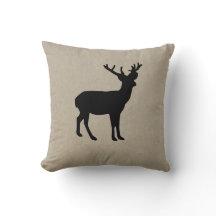 Einfaches Feiertags-Dekor-Kissen des Ren-|