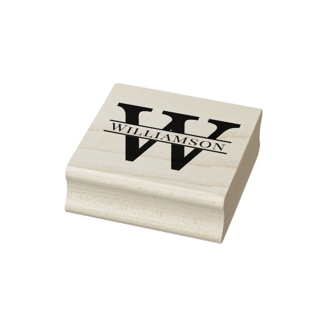 Einfaches, feines Single Anfangsbuchstaben Nr. 1 Gummistempel (Stempel)