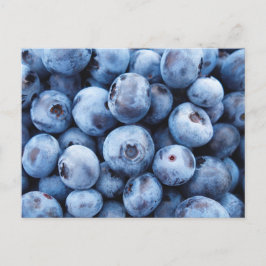 Einfaches Feinschmecker Blueberry-Muster Postkarte
