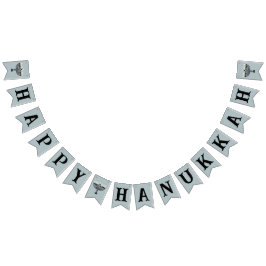 Einfaches Festival der Lichter Menorah Hanukkah Wimpelkette