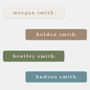 Einfaches, fettartiger Typ Waterproof Name Etiketten