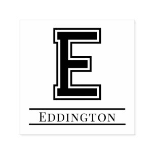 Einfaches fettes einzelnes Initialen-Monogramm Nam Permastempel