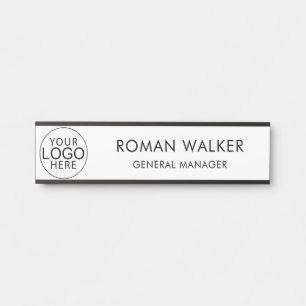 Einfaches Firmenlogo Corporate Custom Türschild