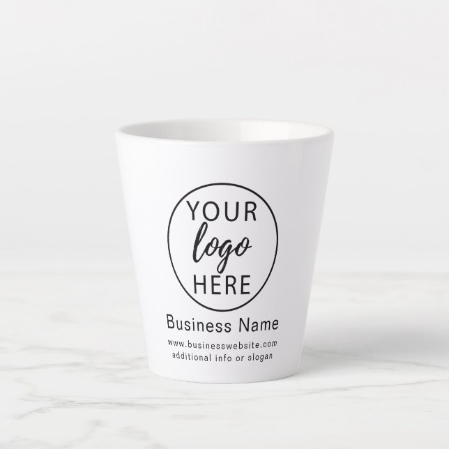 Einfaches Firmenlogo Milchtasse (Vorderseite)