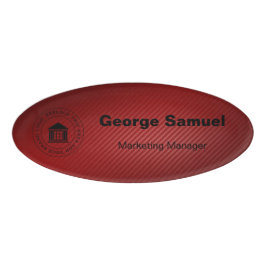 Einfaches Firmenlogo | Name | Bezeichnung Namenschild