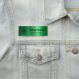 Einfaches Firmenlogo | Name | Bezeichnung Namensschild