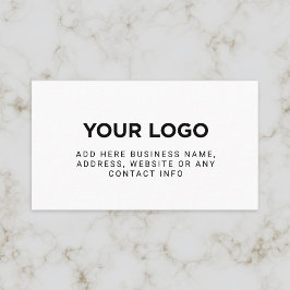 einfaches Firmenlogo Visitenkarte