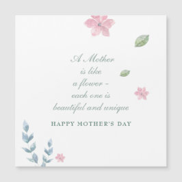 Einfaches florales Grußmagazin Magnetkarte