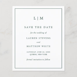 Einfaches Forest Green Budget Hochzeit speichern d