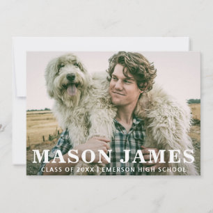 Einfaches Foto Abschluss Ankündigung