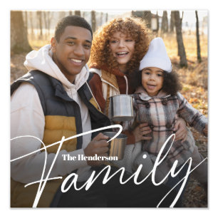 Einfaches Foto benutzerdefinierter Familie